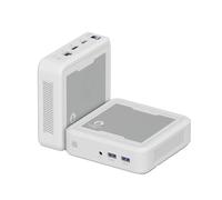 UDPTCP Mini PC, Ryzen 7 2700U, 2*DDR4 mini computer (4C/8T, fino a 3,8 GHz), mini computer desktop con luci colorate, WiFi5, BT4.2, USB3.0, 1000M LAN, Business Home Office, NO RAM NO SSD