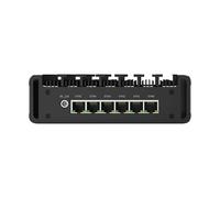 UDPTCP Mini PC senza ventola I7-1185G7 con 6 x i226 2.5G LAN, DDR4 1 M.2, 2 USB3.0, 2 USB2.0, 1 COM, mini computer per computer compatibile WiFi dual-band per affari industriali, 32