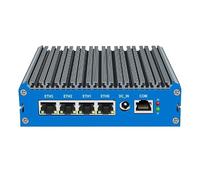 UDPTCP Mini PC senza ventola J6412 con DDR4 M.2 Nvme 4* i226 2.5G LAN, 2* USB2.0, 2* USB3.0, HDMI, DP, slot per scheda SIM, mini computer desktop supporto WiFi Dual Band per le imprese industriali, NO