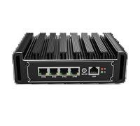UDPTCP Mini PC senza ventola N100 con 4 lntel i226-V 2.5G LAN, 2* USB3.0, 2* USB 2.0, slot per scheda SIM, mini computer desktop supporto WiFi dual band per le imprese industriali, 8 GB RAM 128 GB SSD
