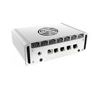 UDPTCP PC industriale Ryzen R2314 Processore, NO RAM NO SSD, Firewall Mini PC con 4 porte 2.5GbE Network, HD+DP Display, ROS Soft Routing/Linux IoT Gateway/AI Edge Computing Terminal/Embedded 4G/5G