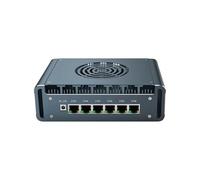 UDPTCP - Ventola mini PC I7-1185G7 con 6 x i226 2.5G LAN, DDR4 1 M.2, 4 USB3.0, HDMI, DP, mini computer desktop compatibile con WiFi dual-band per affari industriali, 8GB RAM 256