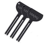 UDQYQ 3 spremitubi in acciaio inox, per dentifricio, spremitubi in metallo, per risparmiare dentifricio, creme, vernice, unguento, niente più pasticcio e rifiuti. (nero opaco)