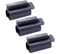 UDQYQ Pressa per tubi, confezione da 3 pezzi per dentifricio, in acciaio inox, risparmio di dentifricio, spremitura totale per tubi vuoti, dentifricio in acciaio inox, con funzione di supporto,