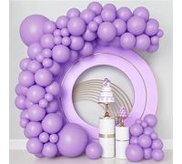 UDRKFOPK Palloncini Viola,84 Pezzi 18 12 10 5 Pollice Palloncini Compleanno,Palloncini Battesimo Bambino,Lattice Palloncini Laurea,Palloncini per Compleanni,Matrimoni,Anniversari,Geste di Baby Shower