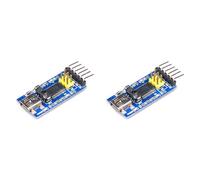 UDSKNV[KSL 2X FT232RL Modulo USB TO Ttl 5V 3.3V Debugger di Download al Modulo Adattatore Seriale per, FT232RL Blu