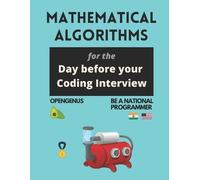 Ue Kiao Aditya Mathematical Algorithms for the day before your codi (Tascabile)