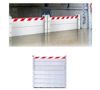 UE-MAOLU Barriera Contro Le Inondazioni L187cm H20/40/60/80/100/120/140cm Stradali Riutilizzabile Protezione Antiallagamento in Alluminio Impermeabile per Metropolitana Uscite e Ingresso(187 * 140cm)