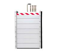 UE-MAOLU Kit Soglia Barriera Antiallagamento L77cm H20/40/60/80/100/120/140cm in Alluminio Rimovibile Riutilizzabile per Casa Garage Metropolitana Porta D'ingresso Semplice(77 * 140cm)