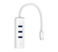 TP-Link Adattatore USB Ethernet UE330C USB 3.0 Type C con 3 Porte, Gigabit Ethernet, Plug & Play, Compatto e leggero, Windows 11/10/8.1/8/7, MacOS, iPadOS, Chrome OS, Linux OS, Nintendo OS