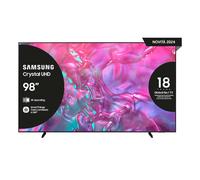 Samsung TV Crystal UHD 4K 98” UE98DU9070UXZT Smart TV Wi-Fi Graphite Black 2024, Processore Crystal 4K, 4K Upscaling, Slim Look, OTS Lite