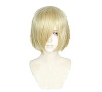 Uearlid 2022 Cos Wig AnimeYuri!!!on Ice Yuri Plisetsky Yurio Parrucca Corta bionda Resistente al Calore Cosplay
