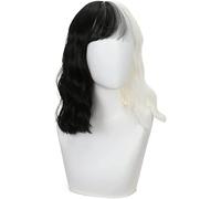 Uearlid 2022 Cos Wig Magia in Bianco e Nero Femmina Libera Cos Parrucca macchiolina Cane Cruella Fabbrica Europea e Set di Teste Complete for Donne all'Ingrosso