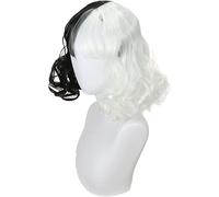 Uearlid 2022 Cos Wig Magia in Bianco e Nero Femmina Libera Cos Parrucca macchiolina Cane Cruella Fabbrica Europea e Set di Teste Complete for Donne all'Ingrosso