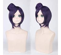 Uearlid 2022 Cos Wig Parrucca for Carnevale Nightlife CluI Party Dress Up Wig Cos Wig Akira Konan Deep Purple Anime Wig 031