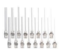 UEAVOID 16 PZ Aghi Dosatori in Acciaio Inox Punta Smussata per Siringhe Luer Lock Ricarica Colla 10/12/14/16/18/20/22/24G (38 mm)