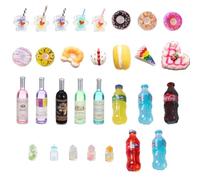 UEAVOID 30PCS Accessori Casa Bambole, Accessori da Cucina in Miniatura, Cibo in Miniatura, Cucina in Miniatura, Mini Cibo, Cucina Accessori Casa Bambole, Oggetti in Miniatura, Decorazioni in Miniatura