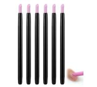 UEAVOID 6 Pezzi Strumento La Rimozione Delle Rifinitore, Quarzo, Limetta per Cuticole, Spingi, Penna le Unghie, Professionale, Superfici Abrasive, Set Saloni, Donne Ragazze (Blu Rosa)