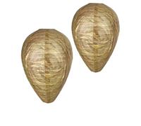 UEAVOID Finto Nido di Vespe, 2 Pezzi Impermeabile, Dissuasore Efficace per Vespe e Calabroni, Protezione Preventiva per Esterno, Giardino e Balcone.