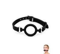 UEAVOID Gag per Bocca O-Ring 1x Nero Regolabile per BDSM e Bondage - Giocattolo Sex Adulti per Intense Esperienze Fetish