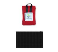 UEAVOID Telo Picnic Impermeabile & Anti-Sabbia Rosso, Mini Ultraleggero Pieghevole con Tasca. Coperta per Spiaggia, Campeggio, Trekking, Viaggi Outdoor.