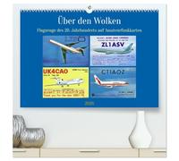 Über den Wolken - Flugzeuge des 20. Jahrhunderts auf Amateurfunkkarten (hochwertiger Premium Wandkalender 2026 DIN A2 quer), Kunstdruck in Hochglanz: ... Flugzeugtypen auf QSL-Karten aus aller Welt