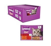 Whiskas Duo Multipack 4 pezzi da 85 gr - Mix Gustoso - 1° ORDINE? scegli lo sconto BZR5 / BZR20 + 200 punti fedeltà