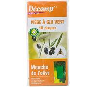 UEBER Trappola Adesiva per Le Mosche delle Olive-Orto Giardino insetticidi bio, Multicolore, Unica, 10 unità