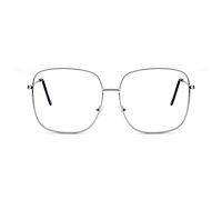 übergroße Metallrahmen Lesebrille für Männer und Frauen, Extra große Anti Blaulicht Computer Lesebrille, Mode Damen Metall Computerbrille Geeignet für Menschen mit großen Köpfen und großen Gesichtern
