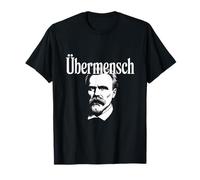 Übermensch Friedrich Nietzsche Philosophy Fan Super Human Maglietta