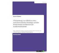 Überprüfung von Effekten eines sensomotorischen Trainings auf den Positionssinn im Bereich der Lendenwirbelsäule: Eine empirische Analyse ... zur Verbesserung der lumbalen Propriozeption