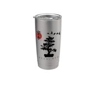 Uechi Ryu Karate per principianti Bonsai giapponese design albero Bicchiere termico in acciaio inox doppia parete