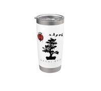 Uechi Ryu Karate per principianti Bonsai giapponese design albero Bicchiere termico in acciaio inox doppia parete