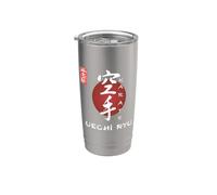 Uechi Ryu Karate per principianti calligrafia giapponese design Bicchiere termico in acciaio inox doppia parete