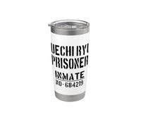 Uechi Ryu Karate Studente/Prigioniero Pigro Costume di Halloween Bicchiere termico in acciaio inox doppia parete