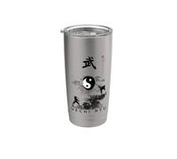 Uechi Ryu Karate Uniform/Uechi Ryu Inspiration Calligrafia Bicchiere termico in acciaio inox doppia parete