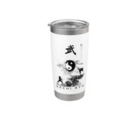 Uechi Ryu Karate Uniform/Uechi Ryu Inspiration Calligrafia Bicchiere termico in acciaio inox doppia parete
