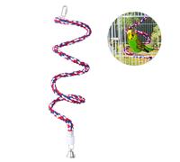 Ueetek colorato di corda di cotone swing masticare giocattoli per il pappagallo