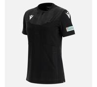 UEFA ARBITRO DONNA CALCIO MACRON - MAGLIA MATCH DAY NERO M/C - M21