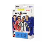 UEFA Topps 2023 Champions League Superstars Calcio Gancio Scatola 4 Pezzi Per