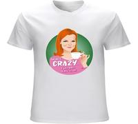 UEG Desperate Housewives Susan Gabrielle Tops I Am Not Crazy Print Homme Unisex T-Shirts Graphic Mens Tee Shirt White L