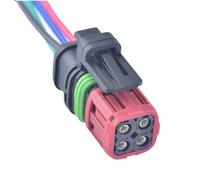 UEGVJIAS connettore sensore Compatibile con Volvo Escavatore EC360 D12 Motore Connettore per Iniettore Carburante A 4 Pin Connettore per Sensore di Ossigeno Presa di Cablaggio 1337352-1