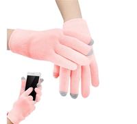 UEIOAVL Guanti idratanti 1 paio di guanti touch screen rosa guanti touch screen guanti idratanti da donna guanti in cotone per neurodermite guanti in maglia