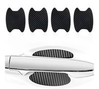 UEIOAVL Paint Protection Films, Vinyl Wraps & Accessories Confezione da 4 adesivi per auto esterni in fibra di carbonio pellicola protettiva autoadesiva antigraffio universale (nero)