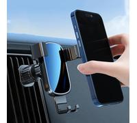 UEMATU Porta Cellulare Auto per Ford B-MAX C-MAX S-MAX KA Edge Mustang, Stabile e Robusto 360° di Rotazione Supporto Telefono Auto, Supporto Telefono Auto per Presa D'aria Dell'Auto,A Black