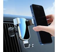 UEMATU Porta Cellulare Auto per Ford B-Max C-Max S-Max KA Edge Mustang, Stabile e Robusto 360° di Rotazione Supporto Telefono Auto, Supporto Telefono Auto per Presa d'Aria Dell'Auto,B Silver