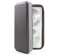 UENTIP Custodia per CD, 96 CD in plastica rigida, custodia protettiva per CD/DVD, per auto, casa, viaggi (caffè)