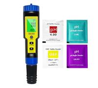 Ueomul Misuratore pH e Cloro Piscina 7 IN1, Tester pH Cloro (FAC) TDS EC SALT ORP e Temperatura con ATC, pH Meter impermeabile IP67, professionale pHmetro per acqua potabile, idroponica, spa