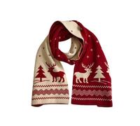 UERBNI Sciarpa Donna Sciarpa di Natale per Donne Uomini Uomini Carini Elk A Maglia Sciarpe Inverno Inverno Scialche Calde Ragazze Regalo di Natale Girls-Rosso-Una Taglia