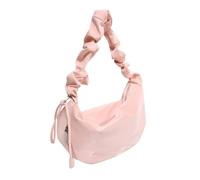 UERSJWYSO Borsa A Tracolla con Tracolla Plissettata Alla Moda da Donna Borsa Morbida Impermeabile, Borsa A Tracolla Hobo Y2k In Tinta Unita,Rosa